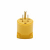 Eaton Cooper Wiring Arrow Hart Straight Blade Plug 15A, 125V Yellow