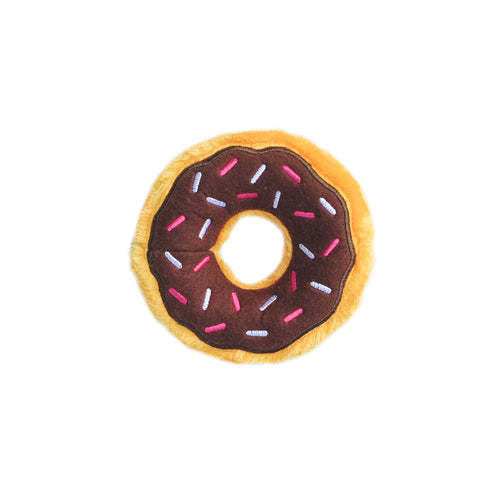 Zippy Paws Junior Donutz Chocolate Dog Toy